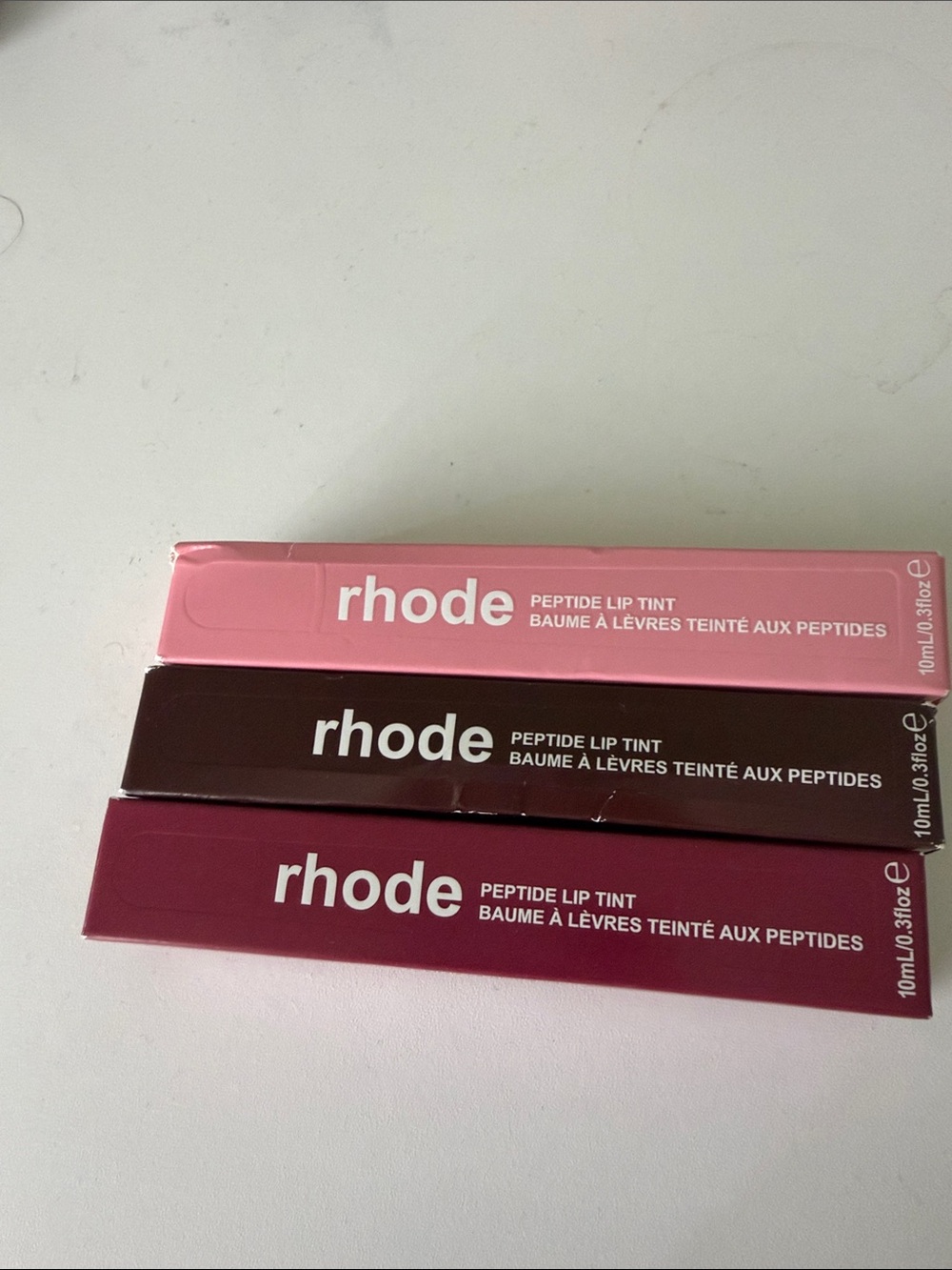 RHODE Peptide Lip Tint Trio - Pink, Brown, Berry